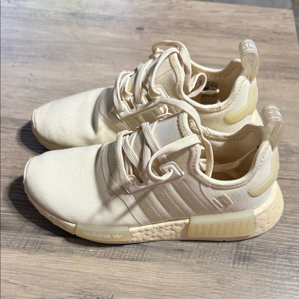 Adidas Beige NMD R1 Sneakers